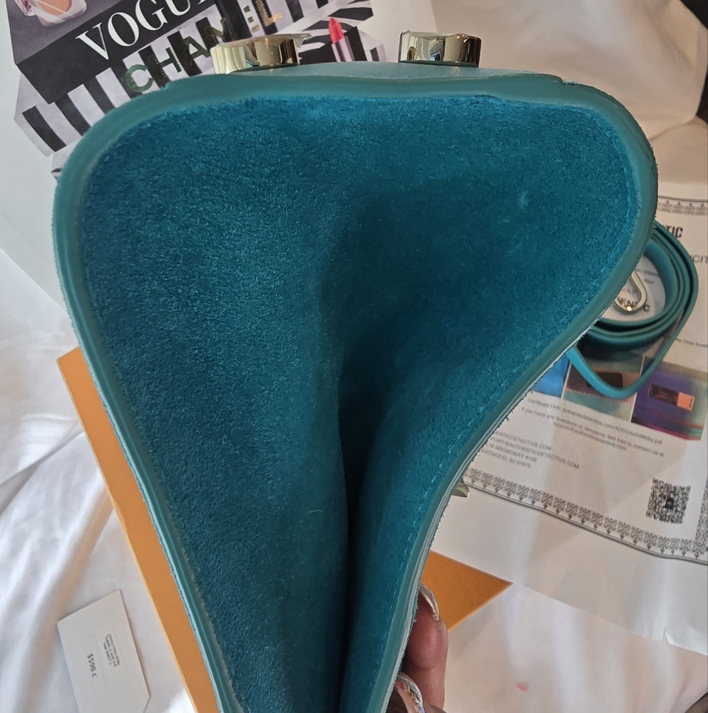 Jimmy Choo Suede Riley Purse 2 Way - Picture 12 of 14